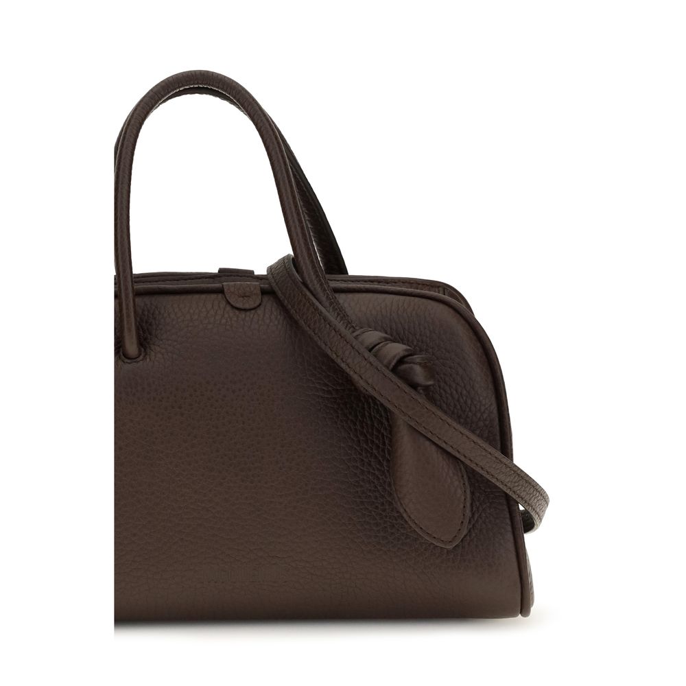 Braune Kalbsleder Bos Taurus Handtasche