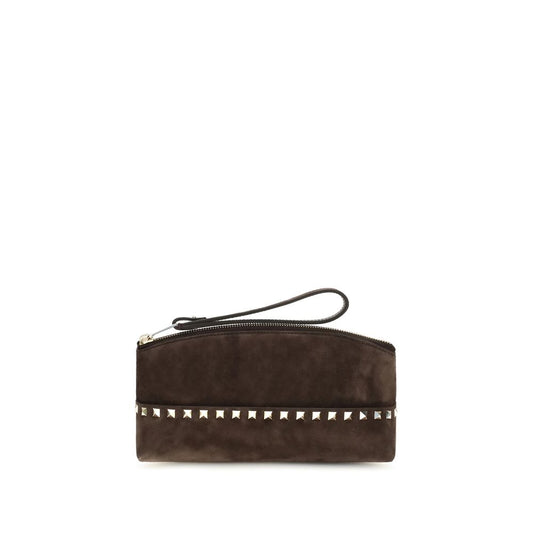 Braune Wildleder-Handtasche