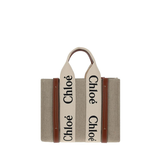 Braune Leinen Handtasche