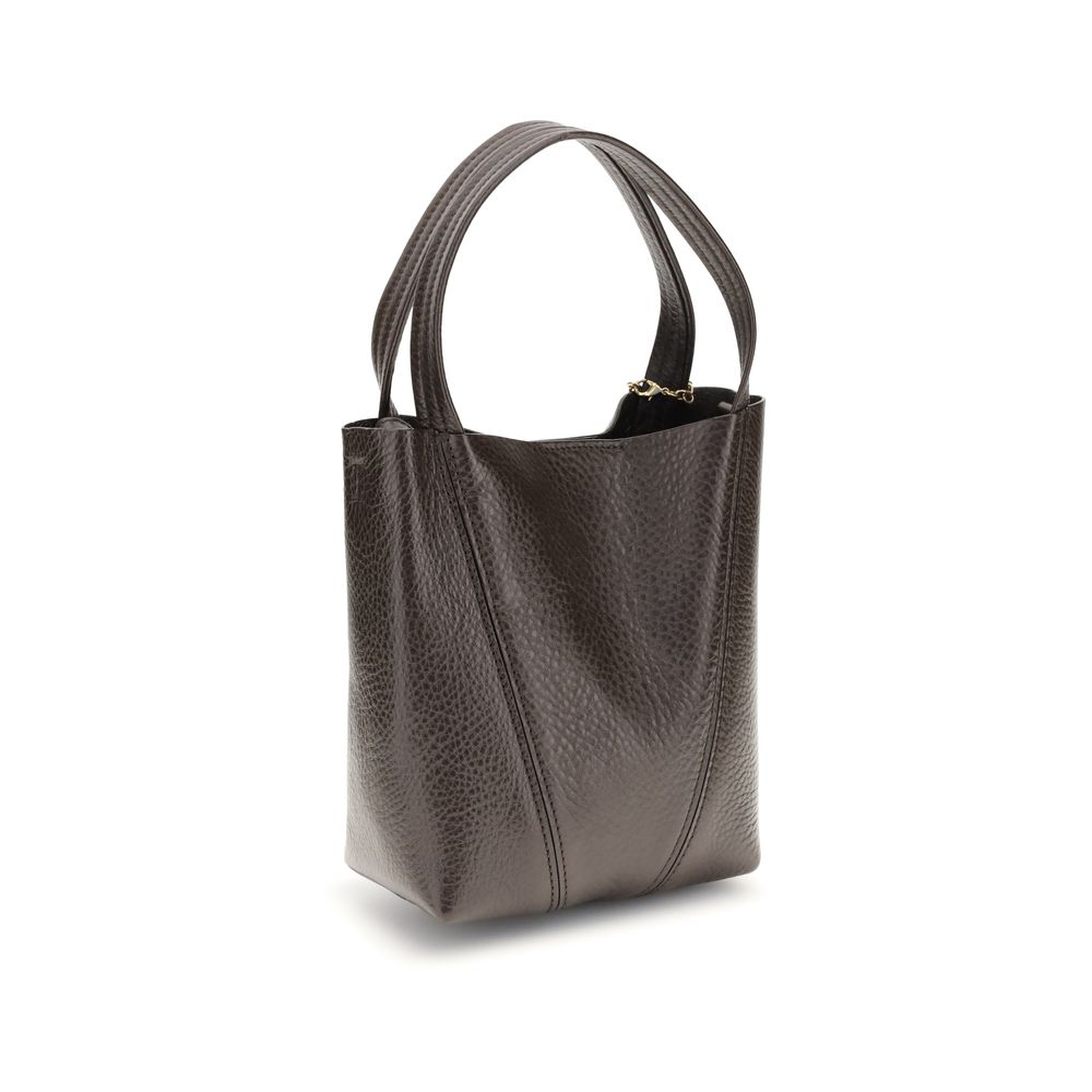 Braune Kalbsleder Bos Taurus Schultertasche