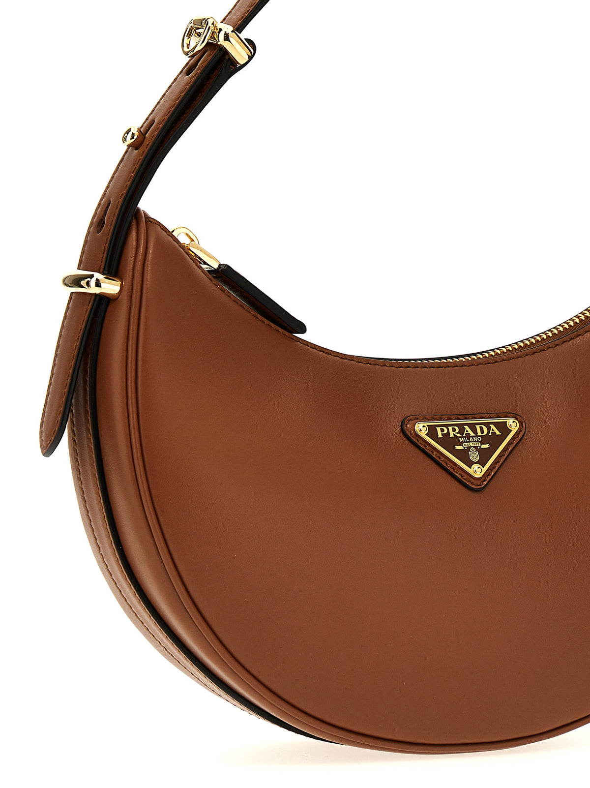 Braunes Kalbsleder Damen Crossbody Tasche