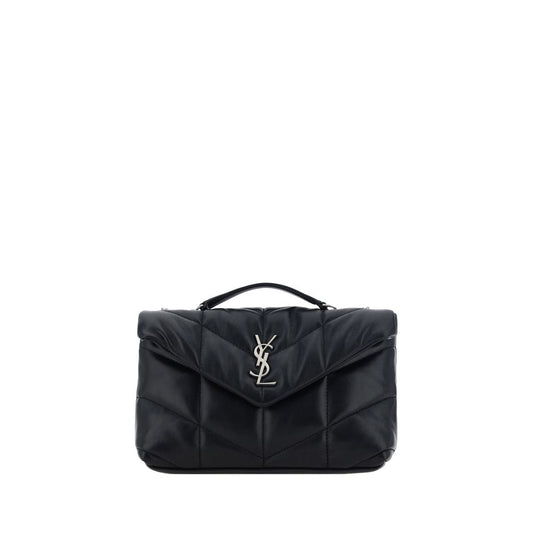 Schwarze Lammleder Schultertasche Ovis Aries