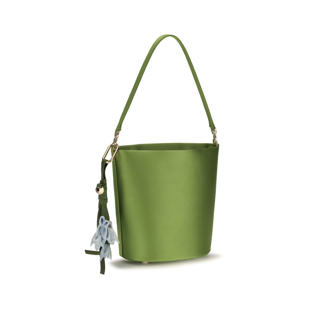Zweifarbige Polyester-Bucket Bag
