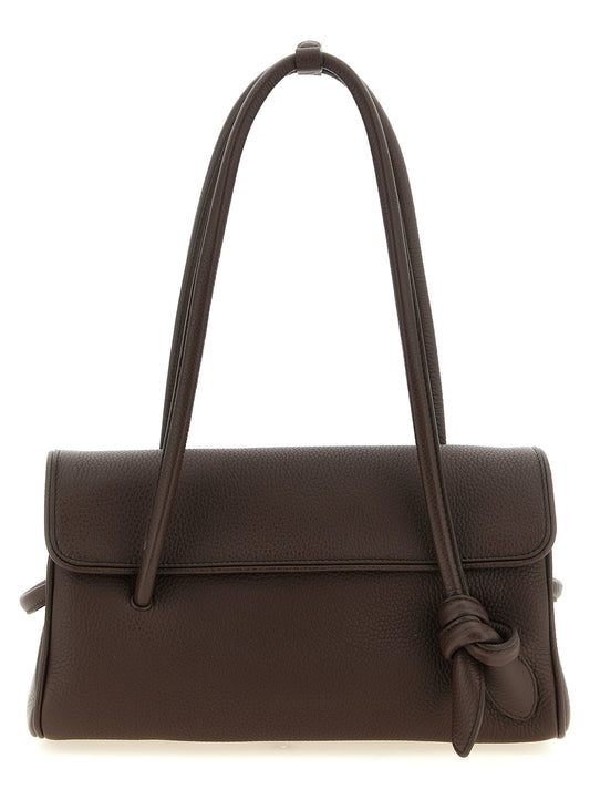 Braunes Kalbsleder Damen Crossbody Tasche