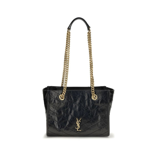 Schwarze Bos Taurus Kalbsleder Schultertasche