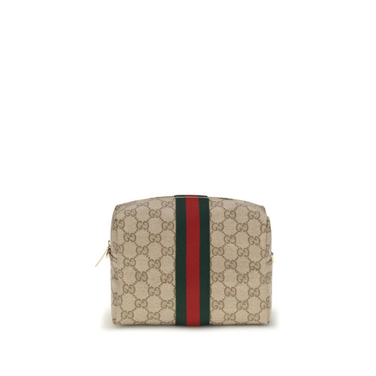 Beige Stoff-Schultertasche