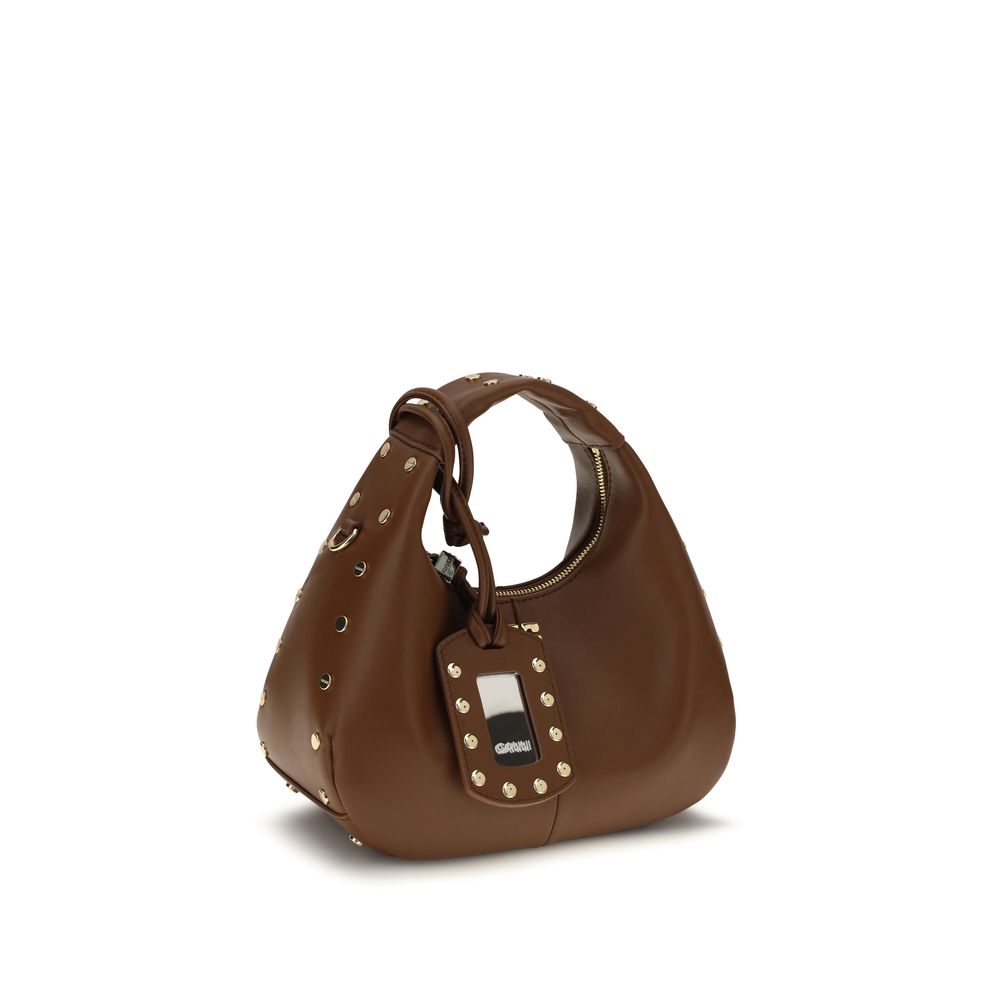 Braune Schultertasche aus recyceltem Leder