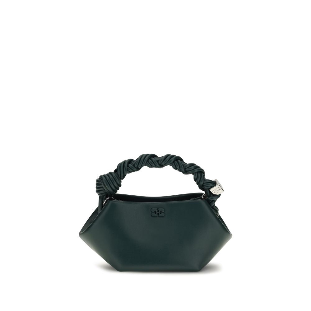 Schultertasche aus recyceltem Bicolor-Leder