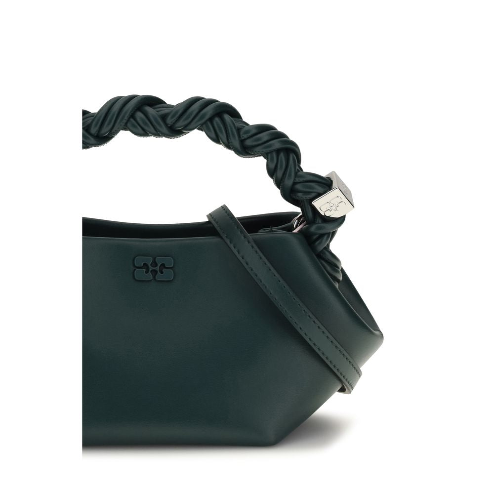 Schultertasche aus recyceltem Bicolor-Leder