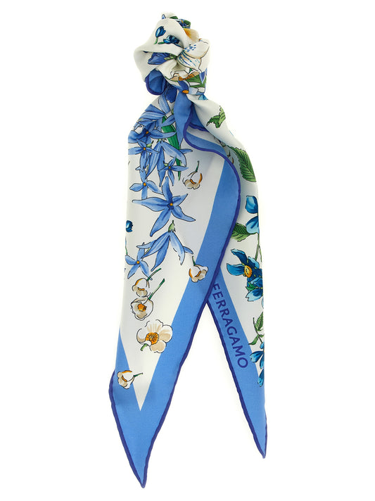 Blaues Seidentuch
