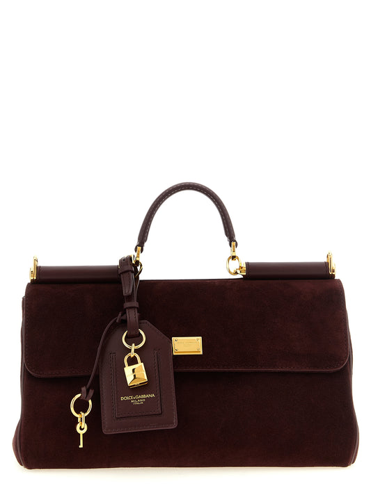 Bordeaux calfskin handbag