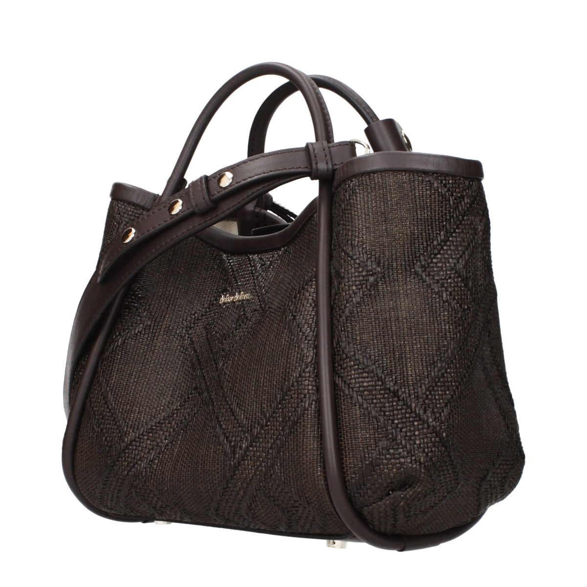 Brown calf leather Bos Taurus handbag