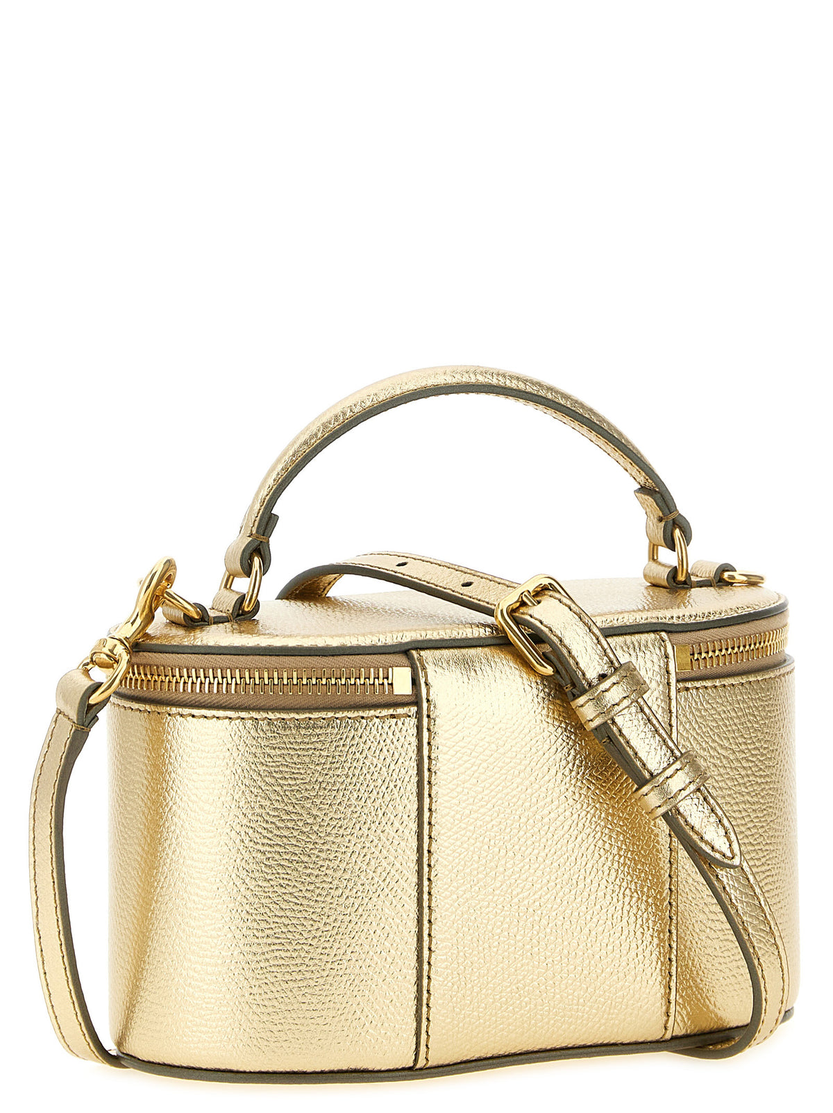 Handtasche aus Kalbsleder in Gold