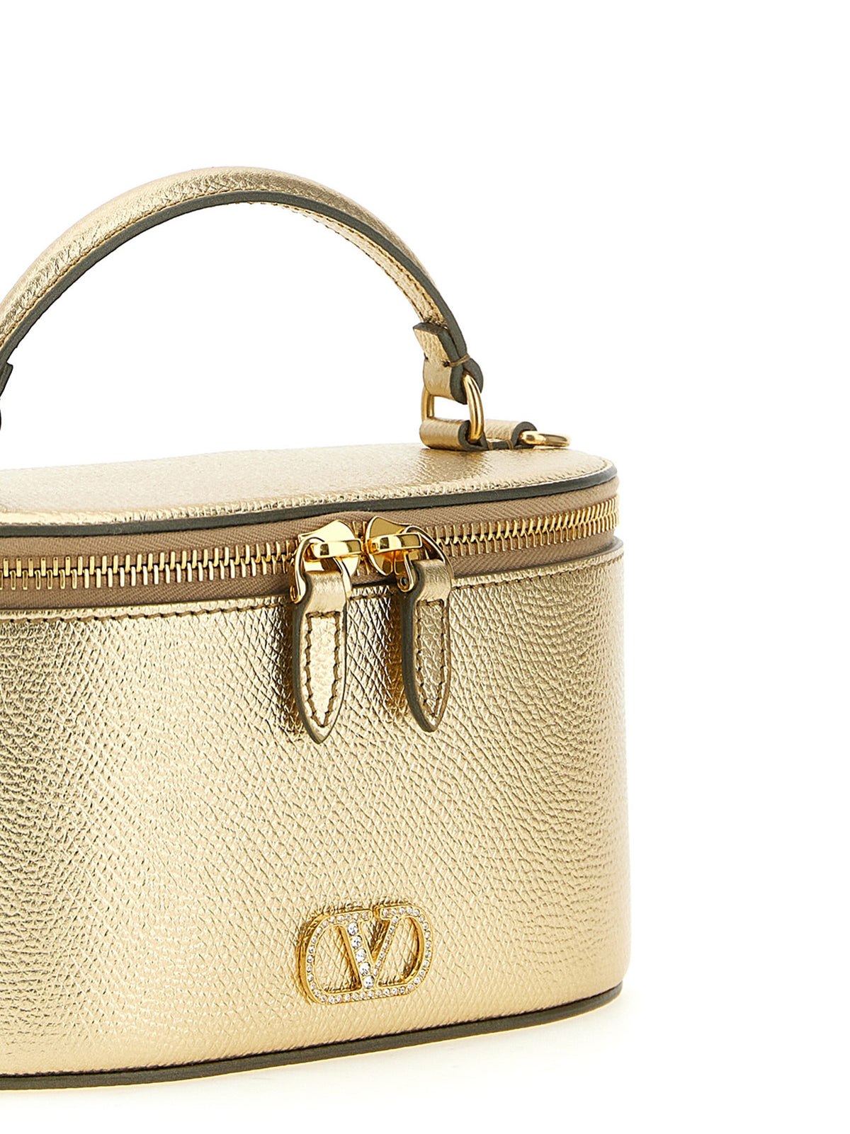 Handtasche aus Kalbsleder in Gold