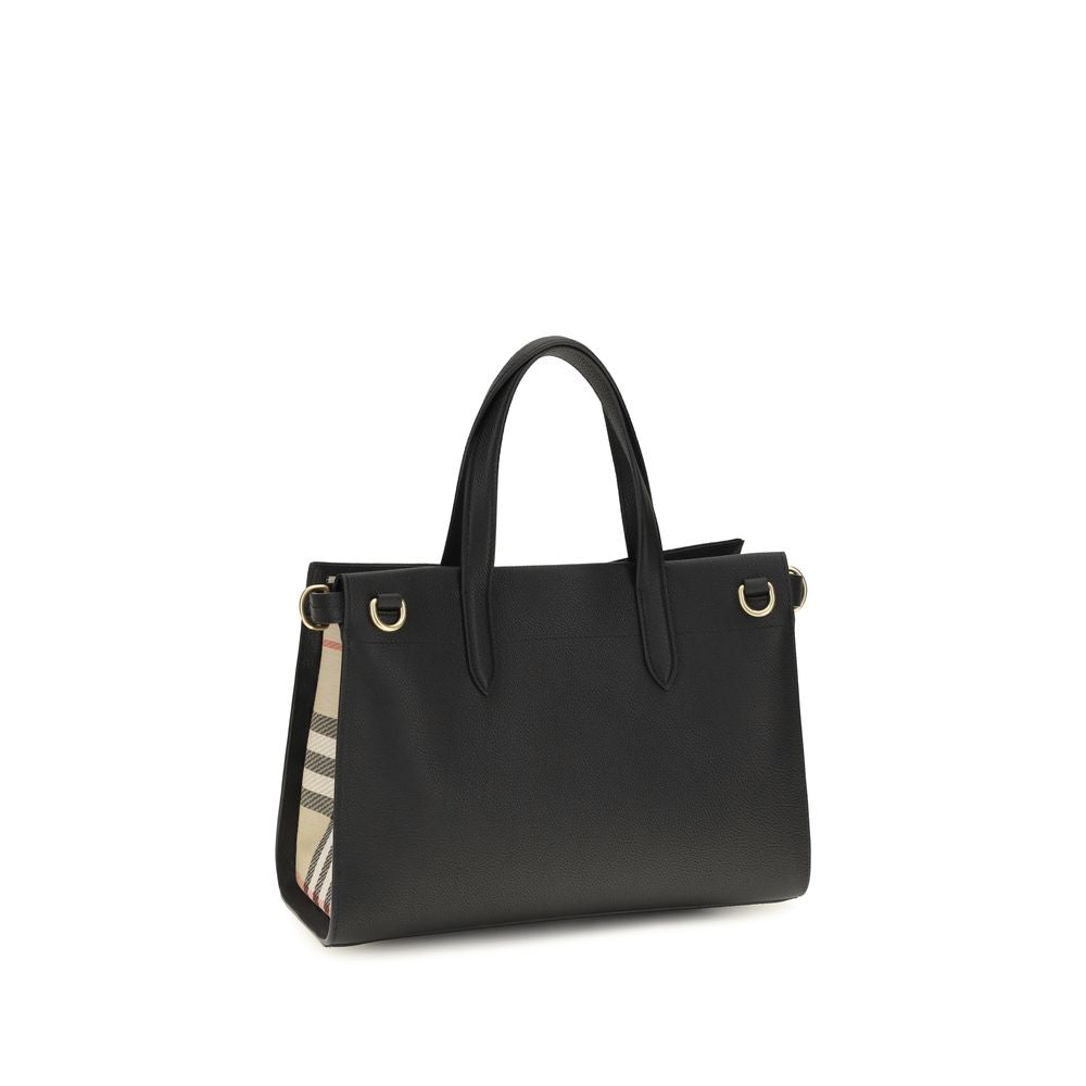 Black cotton handbag