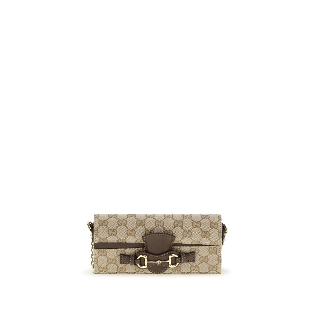 Beige Stoff-Portemonnaie