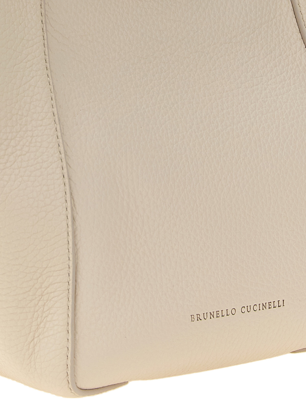 Handtasche aus beigem Nubukleder