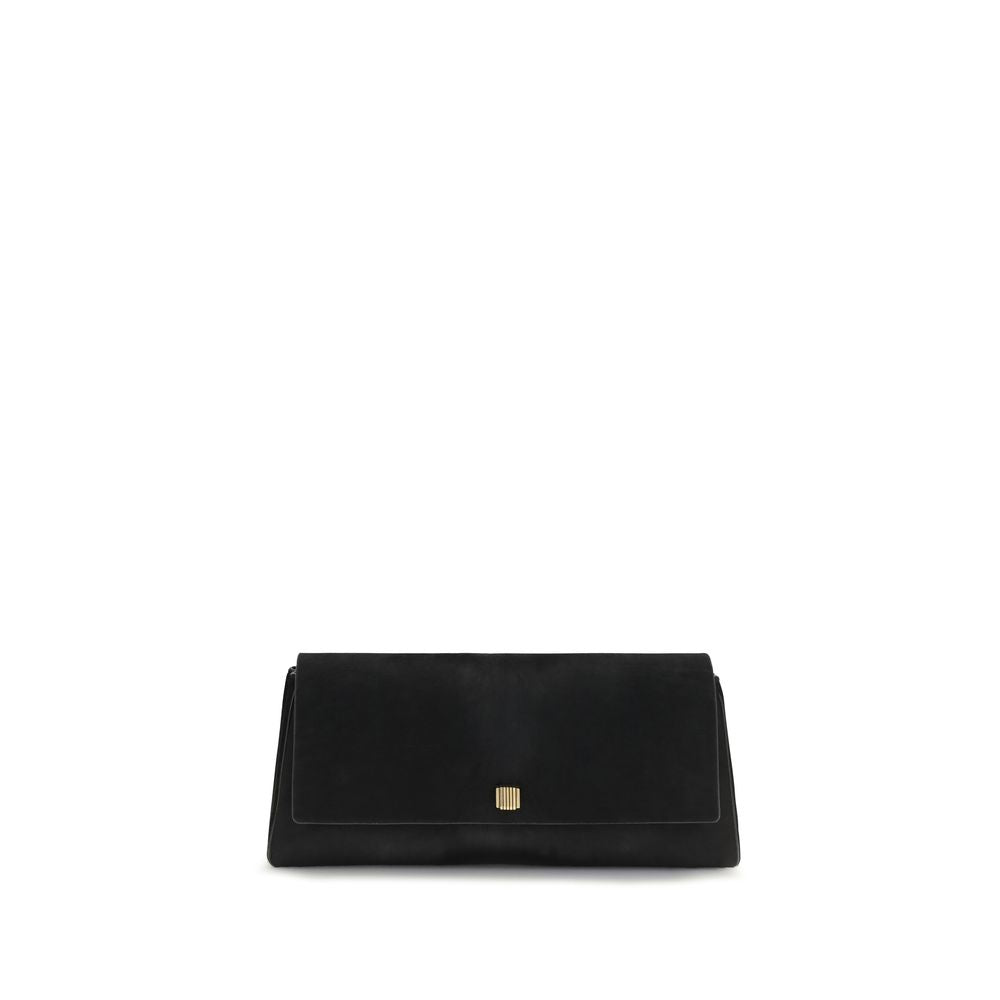 Schwarze Bos Taurus Kalbsleder Clutch