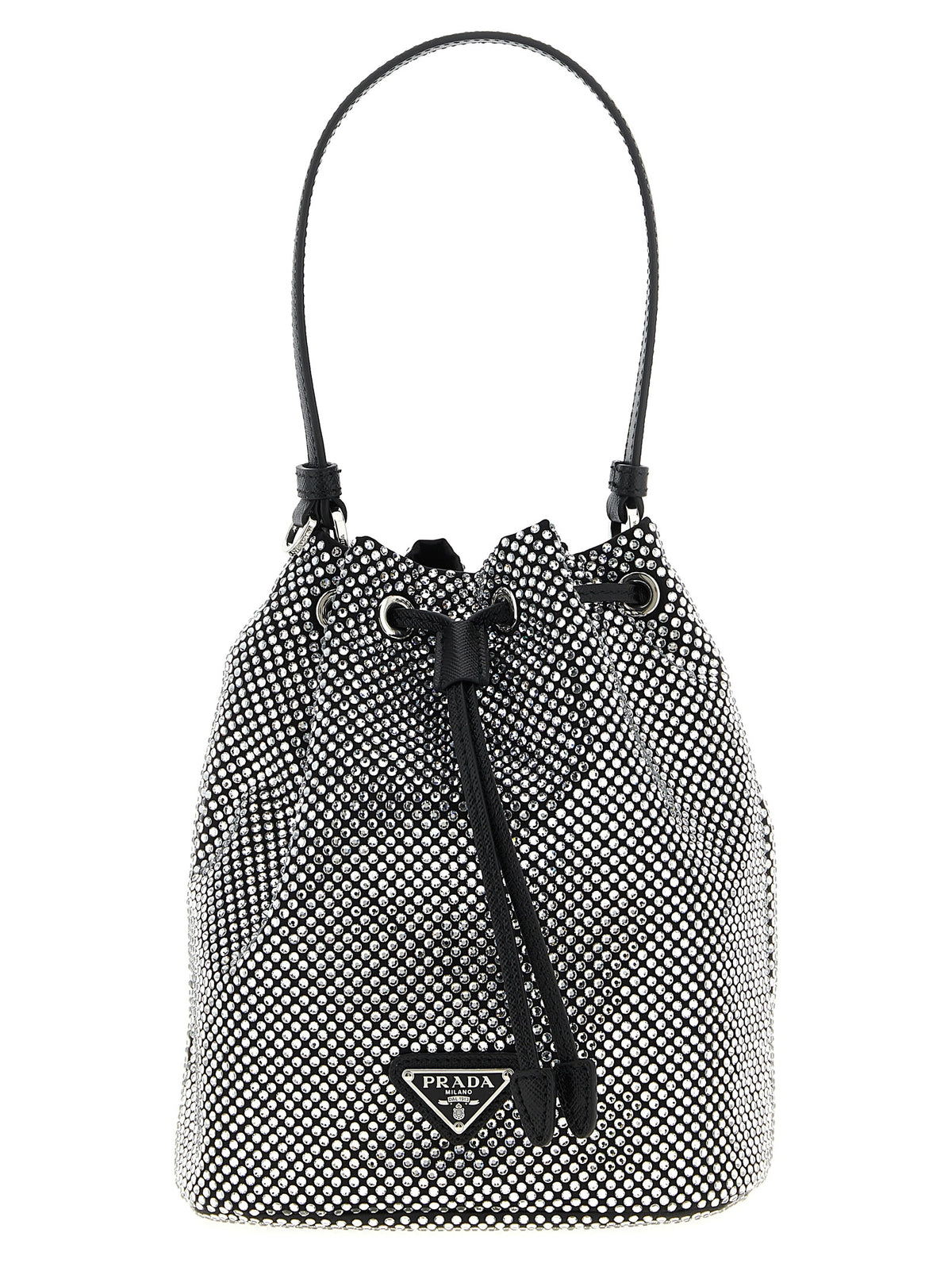 Graue Handtasche aus Viskose