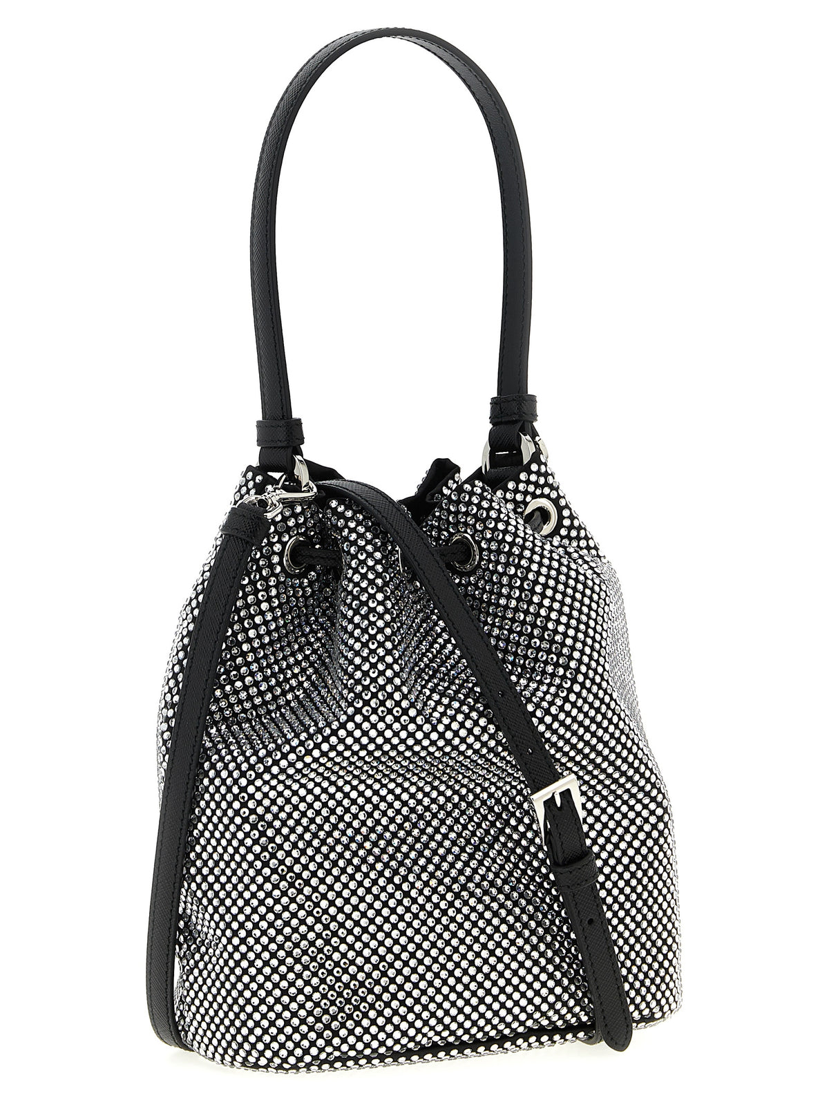 Graue Handtasche aus Viskose
