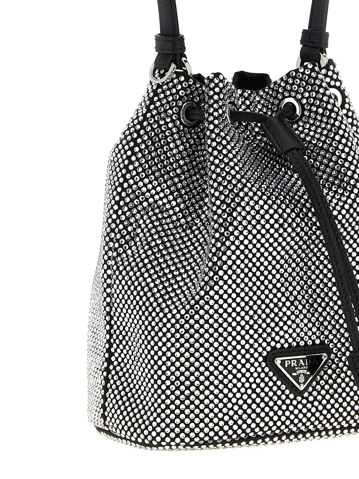 Graue Handtasche aus Viskose