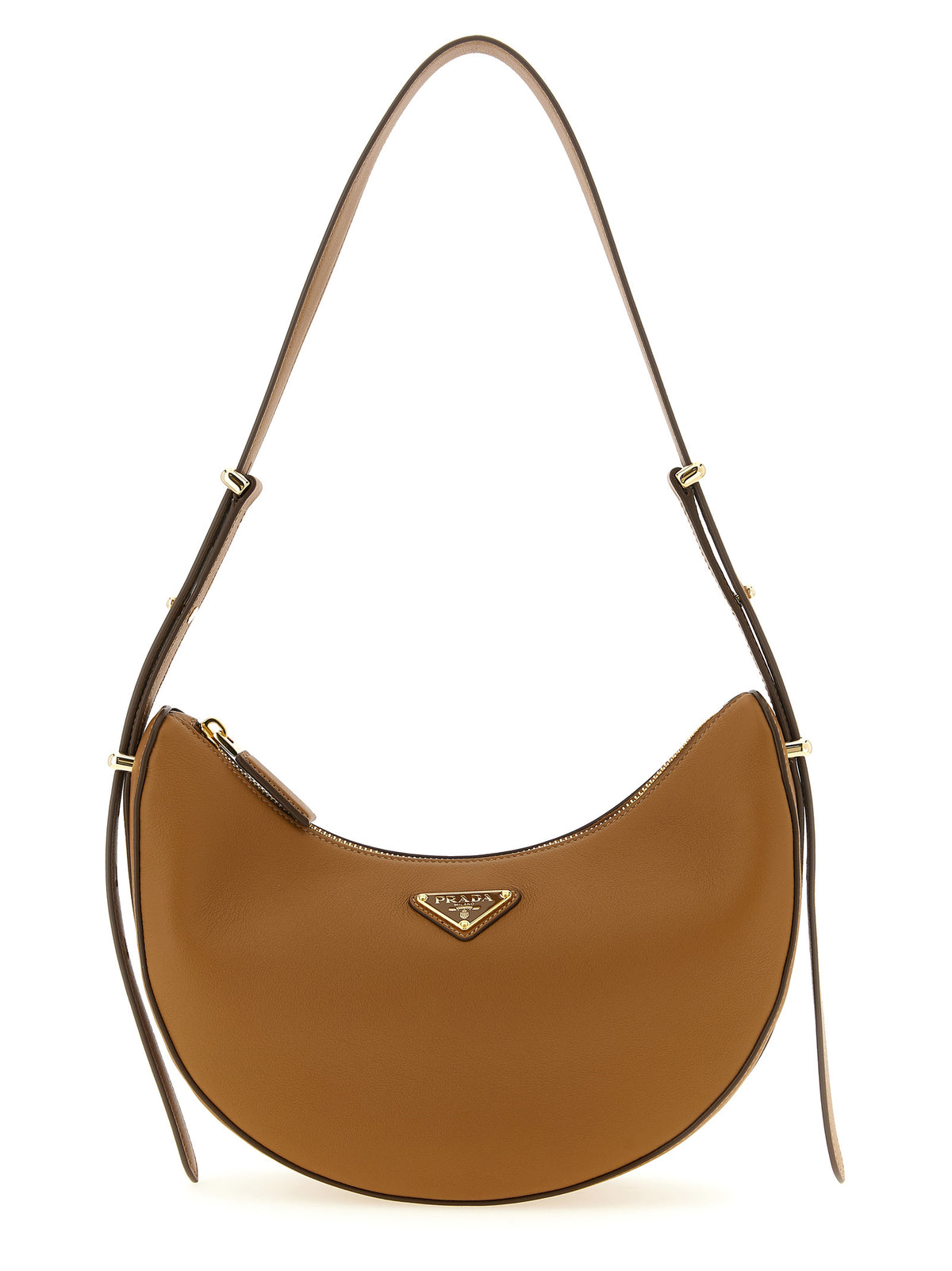 Braunes Kalbsleder Damen Crossbody Tasche