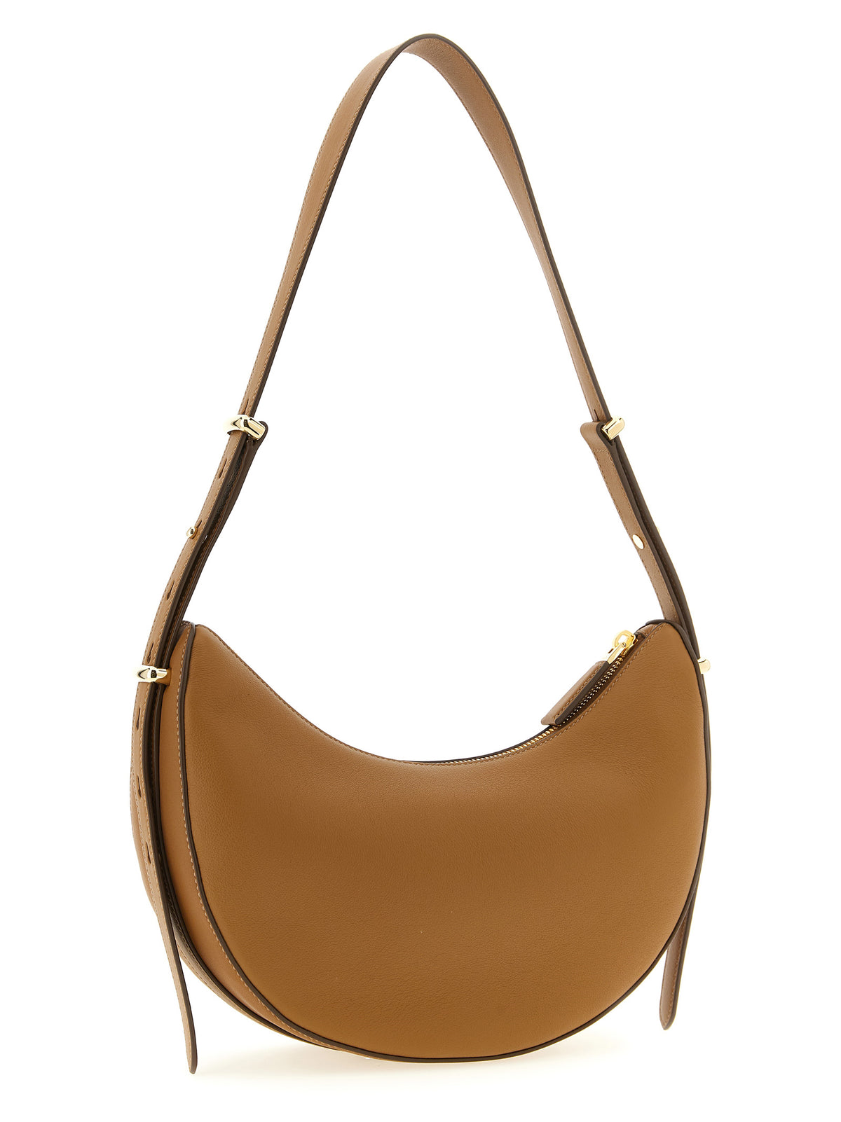 Braunes Kalbsleder Damen Crossbody Tasche