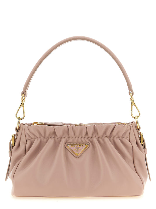 Schultertasche aus mehrfarbigem Lammleder