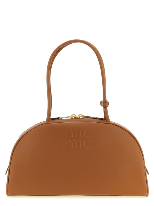 Braunes Kalbsleder Damen Crossbody Tasche