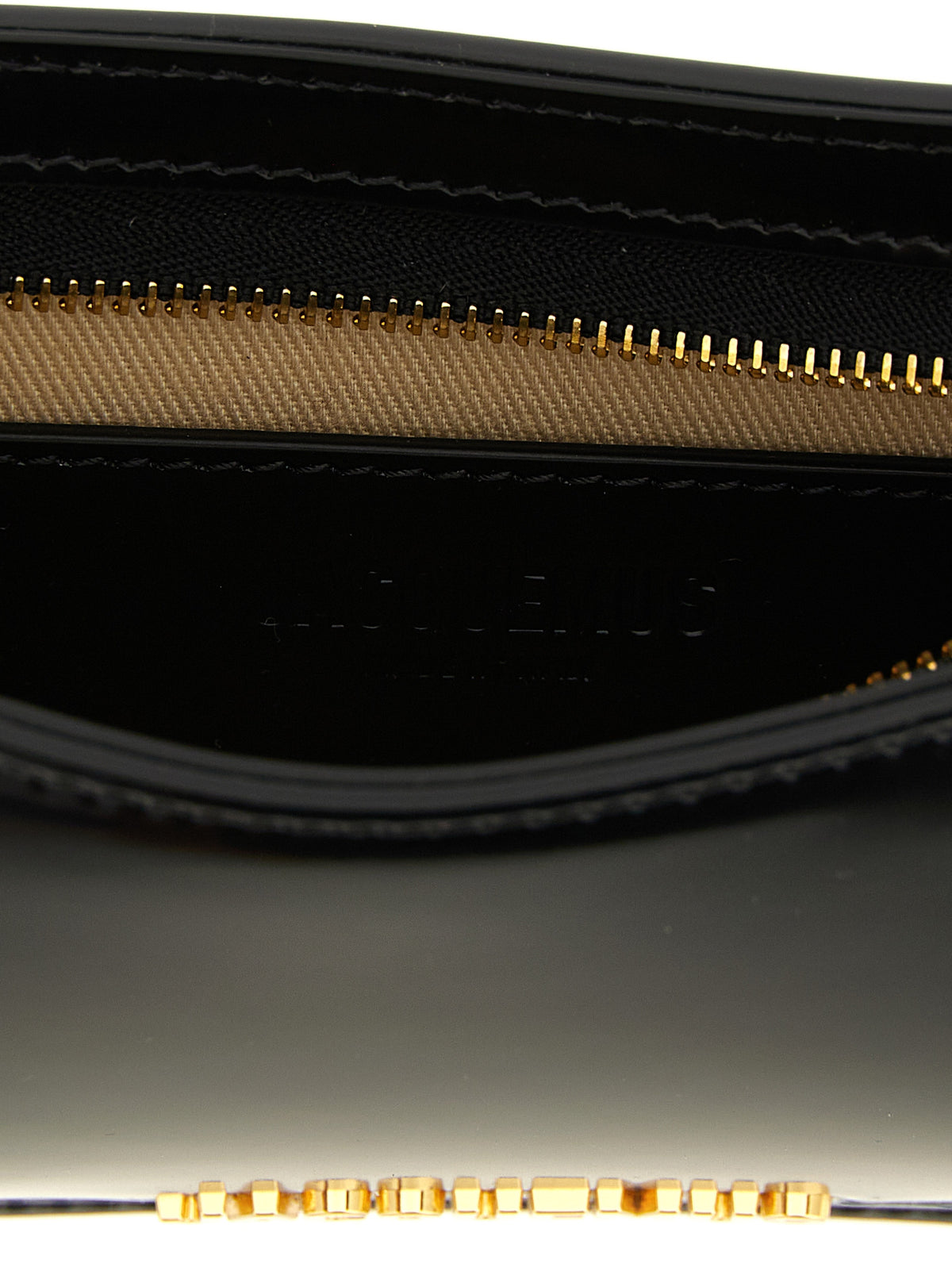 Schwarze Kalbsleder-Schultertasche