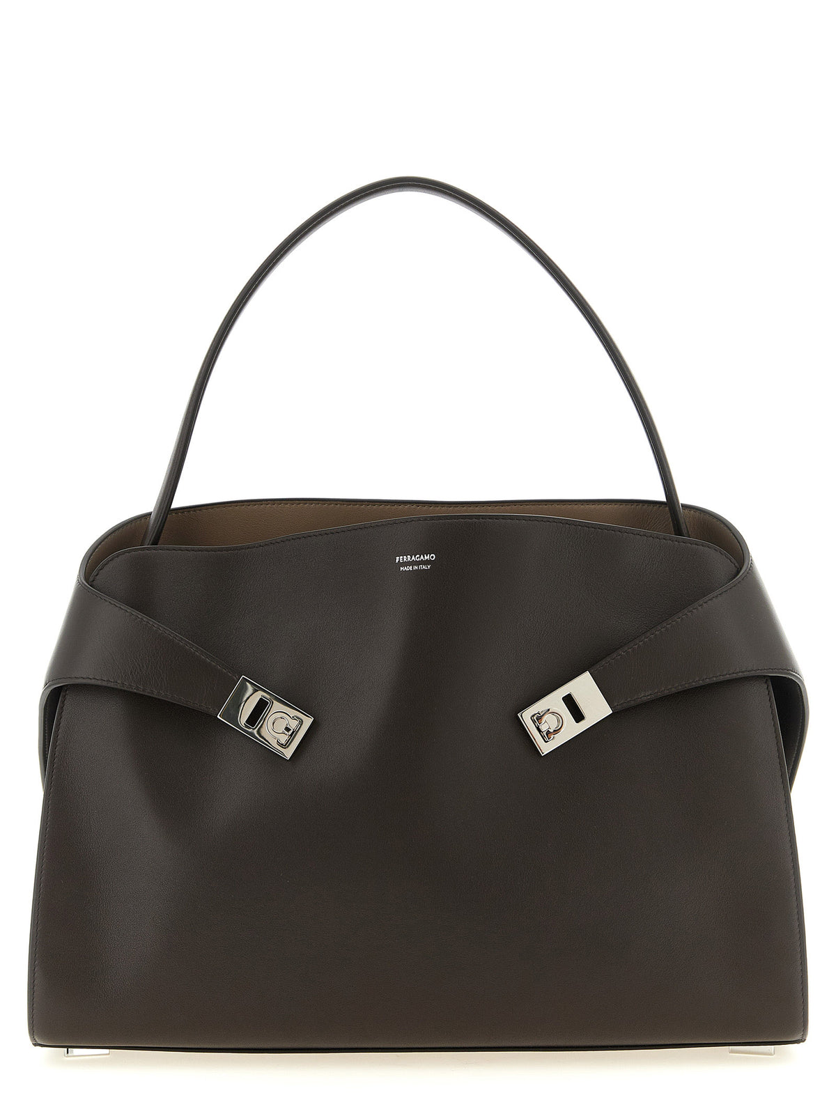 Braunes Kalbsleder Damen Crossbody Tasche