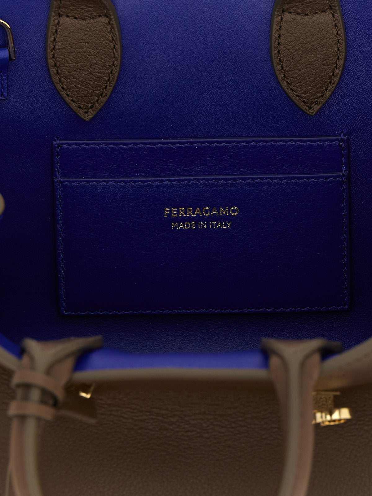 Braune Kalbsleder-Handtasche
