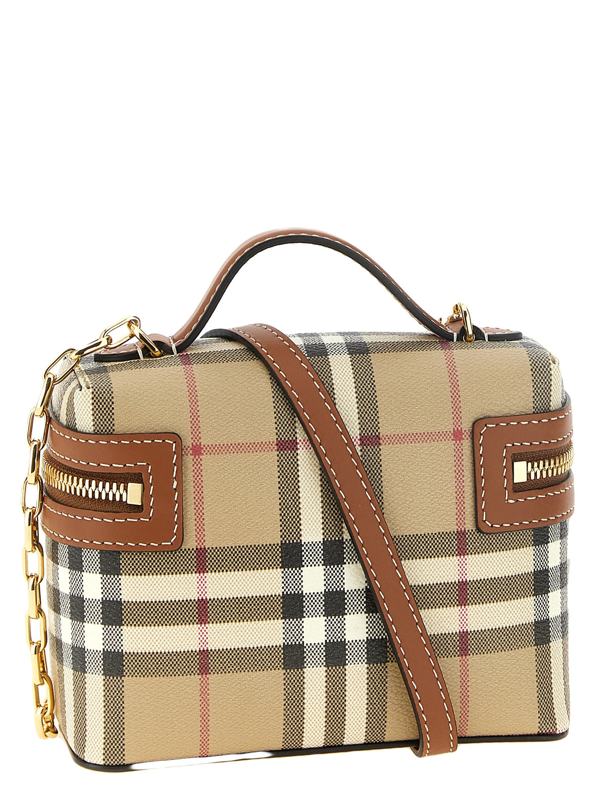 Beige Polyethylen Umhängetasche