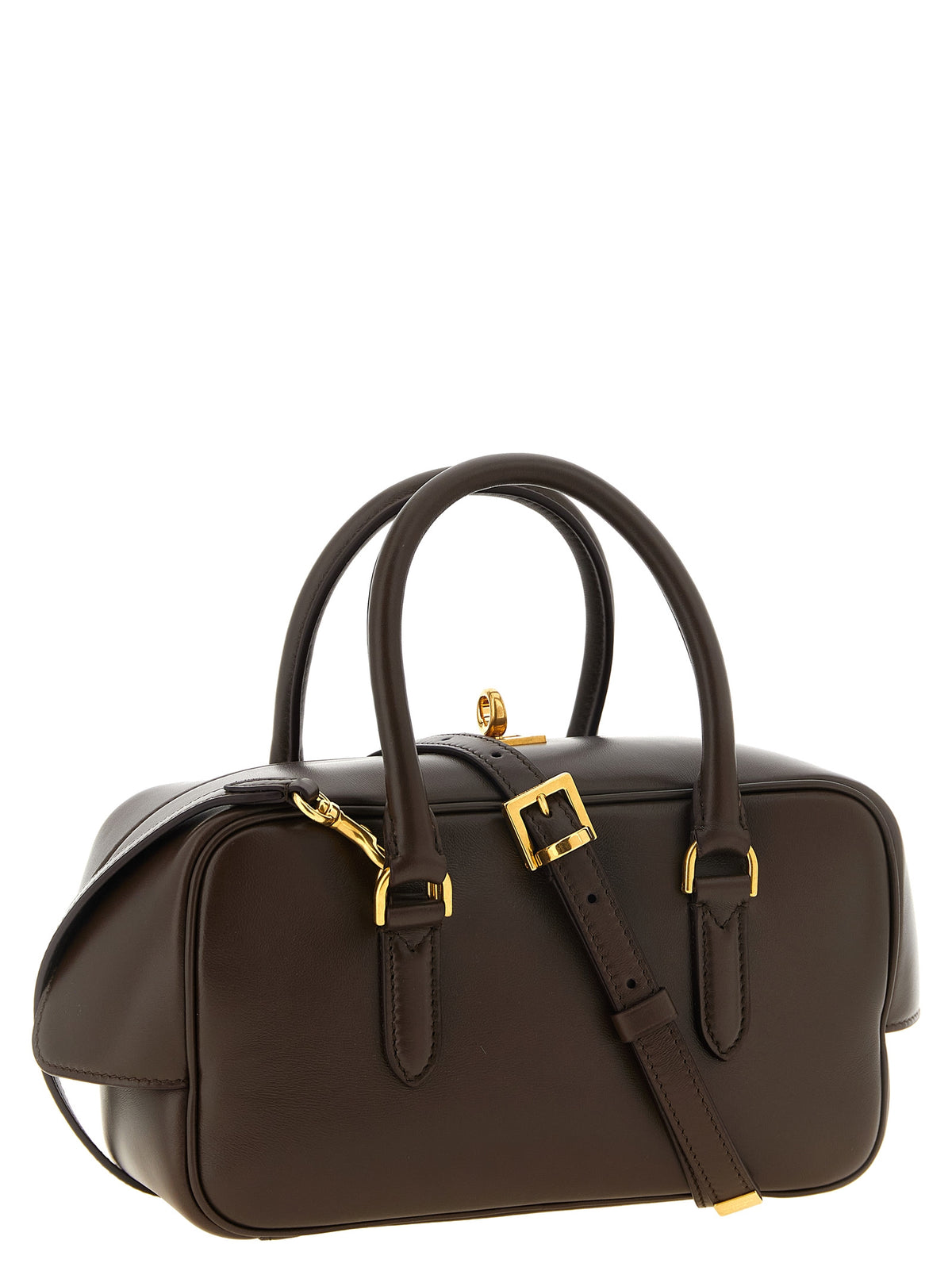 Braune Lammleder-Handtasche