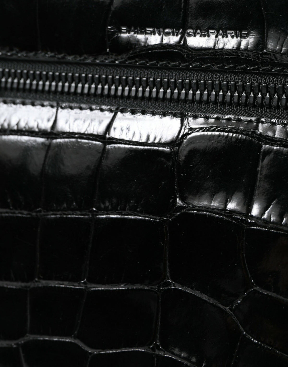 Schwarze Exotenleder Schulter Crossbody Kameratasche