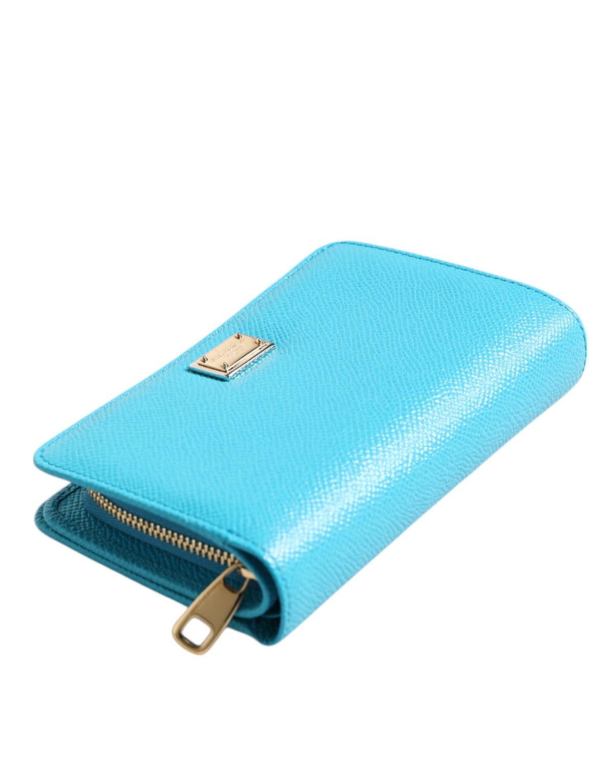 Hellblaue Leder Bifold Continental Clutch Geldbörse