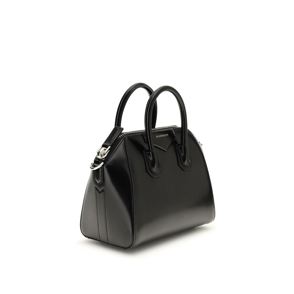 Black calf leather Bos Taurus handbag